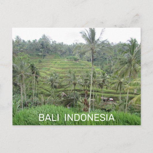 Bali Indonesia Briefkaart (Voorkant)