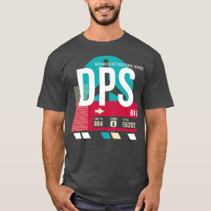 Bali Indonesia DPS Airport Code Bagage Label E T-shirt
