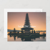 Bali Indonesia Holiday Briefkaart (Voorkant / Achterkant)