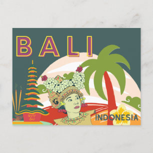 Bali Indonesia Holiday Briefkaart