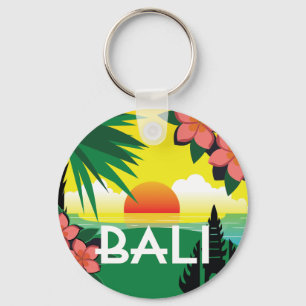 Bali Indonesia memento vintage Sleutelhanger