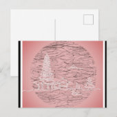 Bali Indonesia Roze Revel Briefkaart (Voorkant / Achterkant)