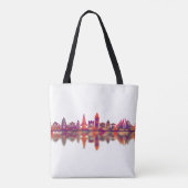 Bali Indonesia Skyline Tote Bag (Achterkant)