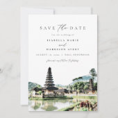 BALI INDONESIA Skyline Wedding Save the Date (Voorkant)