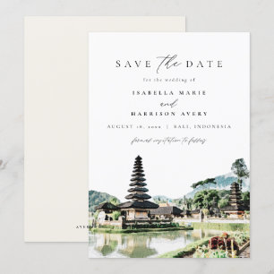 BALI INDONESIA Skyline Wedding Save the Date