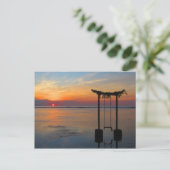 Bali Indonesia Sunset Briefkaart (Staand voorkant)