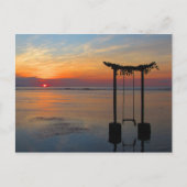 Bali Indonesia Sunset Briefkaart (Voorkant)