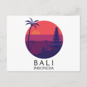 Bali Indonesia Temple Vintage Reizen Briefkaart (Voorkant)