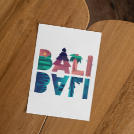 Bali Indonesia Travel Briefkaart