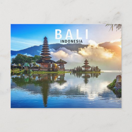 Bali Indonesia Travel Briefkaart (Voorkant)