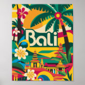 Bali Indonesia Travel Poster (Voorkant)