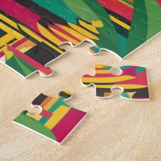 Bali Indonesia Travel Poster Legpuzzel (Zijkant)