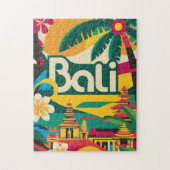 Bali Indonesia Travel Poster Legpuzzel (Verticaal)