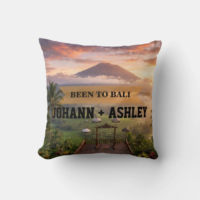Bali Indonesia Travel Souvenir Throw Pillow Kussen (Voorkant)
