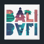 Bali Indonesia Travel Sticker Magneet<br><div class="desc">Verbazingwekkend  bali reizen bloemwerk. Geweldig souvenir en cadeauidee voor iedereen die in het paradijs in Indonesië reist of woont.</div>