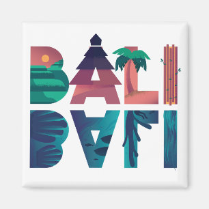 Bali Indonesia Travel Sticker Magneet