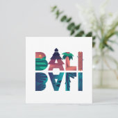 Bali Indonesia Travel Wenskaart (Staand voorkant)