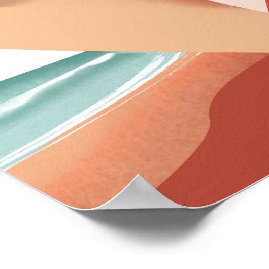 Bali Indonesia vintage-poster Poster (Hoek)