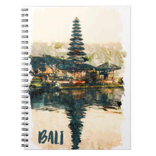 Bali Indonesië Azië Ulun Danu Beratan Reizen Notitieboek