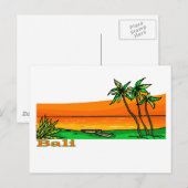 Bali, Indonesië Briefkaart (Voorkant / Achterkant)