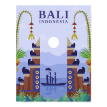 Bali Indonesië Kunst Reizen Illustratie