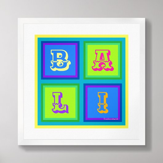 Bali Indonesië modern kleurrijk wall art Poster