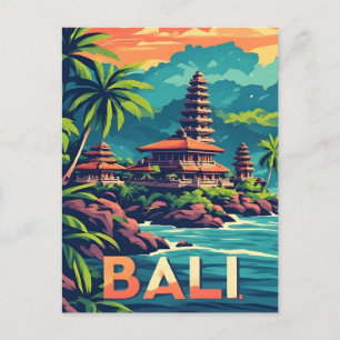 Bali Indonesië Reis Aandenken Voor Wereldreizigers Briefkaart