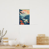 Bali Indonesië Reis Kunst Vintage Poster (Keuken)