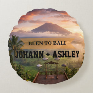 Bali Indonesië Reis Souvenir Worpkussen Rond Kussen