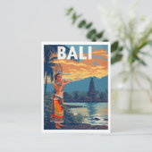 Bali, Indonesië Reizen Briefkaart (Staand voorkant)