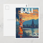 Bali, Indonesië Reizen Briefkaart (Voorkant / Achterkant)