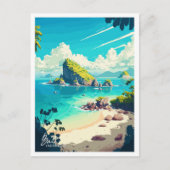 Bali Indonesië Reizen  Illustratie Briefkaart (Voorkant)