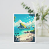 Bali Indonesië Reizen  Illustratie Briefkaart (Staand voorkant)