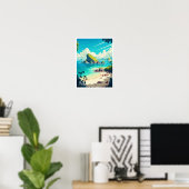 Bali Indonesië Reizen Illustratie Poster (Thuiskantoor)