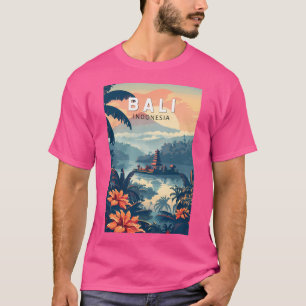 Bali Indonesië Reizen Kunst Vintage T-shirt