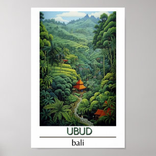 Bali Indonesië Reizen Ubud Poster