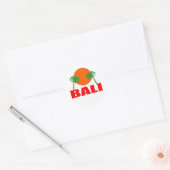 Bali, Indonesië Ronde Sticker (Envelop)