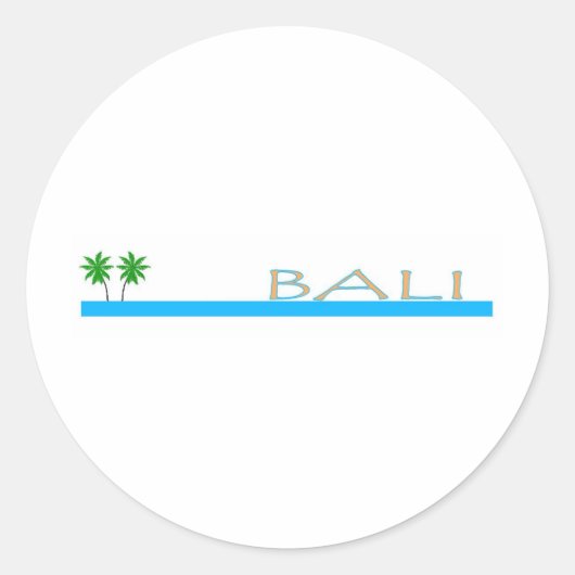 Bali, Indonesië Ronde Sticker (Voorkant)