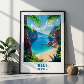 Bali Indonesië Strand Reisposter Kunst Poster