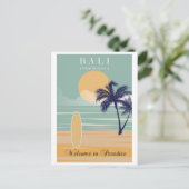 Bali Indonesië  strandreizen Briefkaart (Staand voorkant)