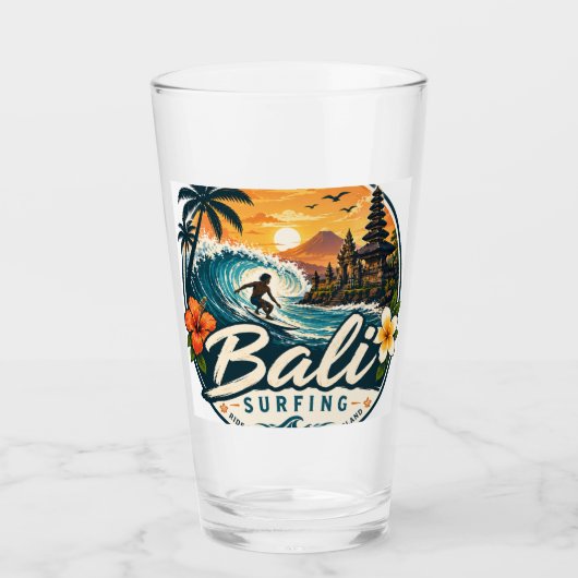 Bali, Indonesië surfen Glas (Voorkant)