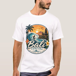 Bali, Indonesië surfen T-shirt