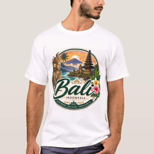 Bali, Indonesië T-shirt (Voorkant)