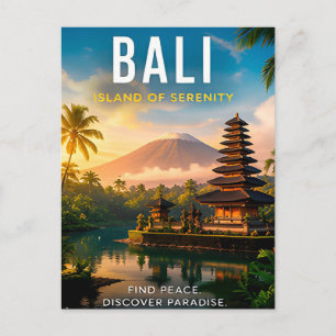 🌺 Bali Indonesië Tropisch Decor 🌴 Briefkaart