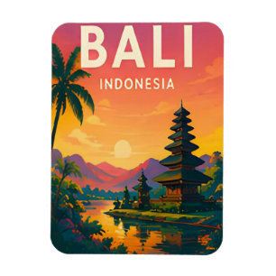 Bali Indonesië Tropische Tempel Eiland Ontsnapping Magneet