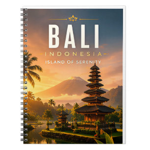 🌺 Bali Indonesië Tropische Tempel Huisdecoratie � Notitieboek
