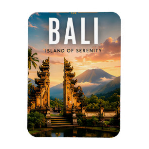 🌺 Bali Indonesië Tropische Tempel Magneet