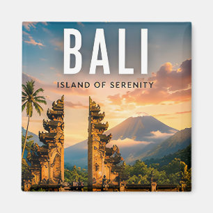 🌺 Bali Indonesië Tropische Tempel Magneet