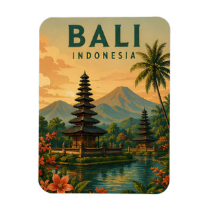 Bali Indonesië Tropische Tempels Eiland Reizen 🌴 Magneet