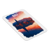 Bali Indonesië Ulun Danu Beratan Waterverf Magneet (Rechterzijde)